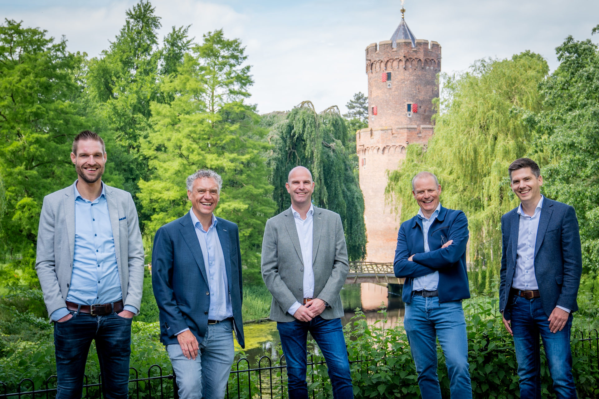 De vijf partners van Q accountants en belastingadviseurs