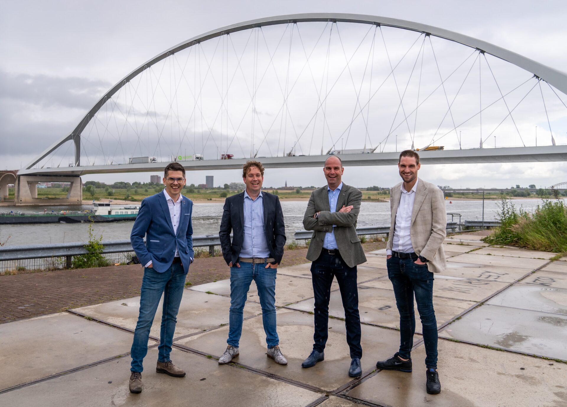 Vier partners van Q Accountants en Belastingadviseurs in 2025 – Roy Gorter, Jeroen Schoonderwoerd, Jaap van Kuppeveld en Dennis Ambrosius, specialisten in accountancy en belastingadvies.